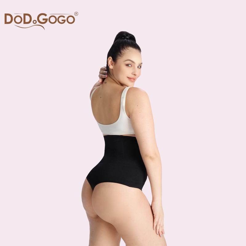 DODOGOGO Firm All-Day Lift Shapewear High-Waisted Tummy Control Thong Women's Compression Underwear Sexy Comfort with Minimalist Design  Perfect for Daily and Party Wear